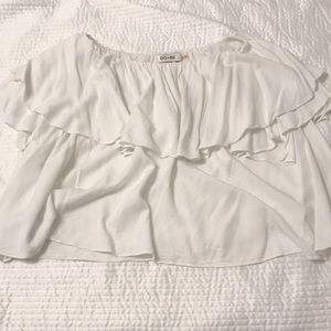 White off the shoulder top